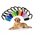2v1 Pet Training Clicker a Psí Píšťalka s Dlouhým Náramkem (Oranžová)