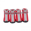 HCPET A1703 Pet Non-Slip Voděodolné Boty pro Psy, Velikost 5 (Červené)
