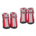 HCPET A1703 Pet Non-Slip Voděodolné Boty pro Psy, Velikost 5 (Červené)