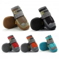 HCPET Psí Boty 4 ks - Prodyšné Šedé (Velikost No.8, 7.5cm)