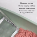 Metal Cat Litter Scoop s Filtračním Rozdělením, Růžové Zlato