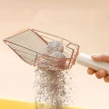 Metal Cat Litter Scoop s Filtračním Rozdělením, Růžové Zlato