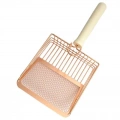 Metal Cat Litter Scoop s Filtračním Rozdělením, Růžové Zlato