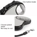 Automatické vodítko pro psy 5m (růžové) - Přenosné, retractable