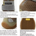 HCPET Psí Boty 4 ks - Prodyšné Šedé (Velikost No.8, 7.5cm)