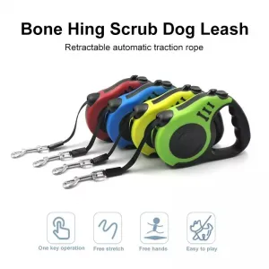 Automatické vodítko pro psy - flexibilní a retractable 3m (zelené)