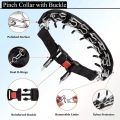 Odnímatelný tréninkový obojek pro psy s metalovou stimulací - Velikost L 3.5mm x 55cm