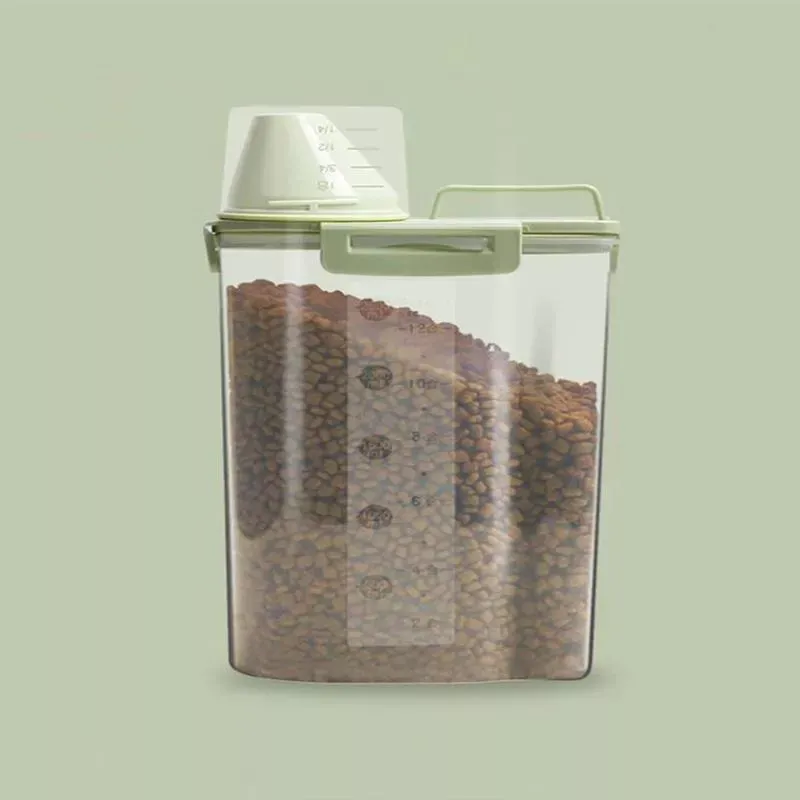 Úschovna krmiva pro domácí mazlíčky 1,5L - Voděodolný tank na krmivo pro psy (Matcha Green)