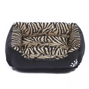 Útulný pelíšek pro psy Animal Grain Four Seasons - Velikost: M, 54×42×12 cm (černý)