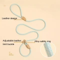 Vodítko pro psa 1.8m x 1cm s bezpečnostní sponou (Hnědé)
