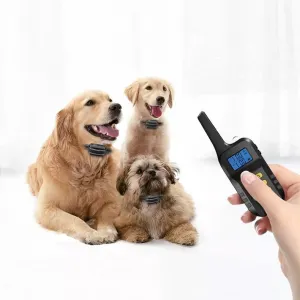 Automatický Bark Stopper pro psy - Elektronický výcvikový obojek pro tři psy (Žlutý)