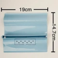 Masážní kartáč pro kočky Fixed Door s odstraňovačem chlupů - modrý