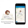 ReachFar RF-V47 Mini GPS sledovač pro domácí mazlíčky s LED světlem a silikonovým pouzdrem (Černý)