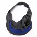 Sling taška pro psy a kočky, hands-free, modrá, velikost S