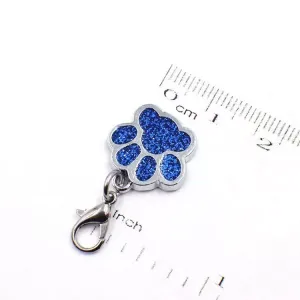 10 PCS Emailové Přívěsky pro Kočky a Psy - Bear Paw Prints (Růžové)