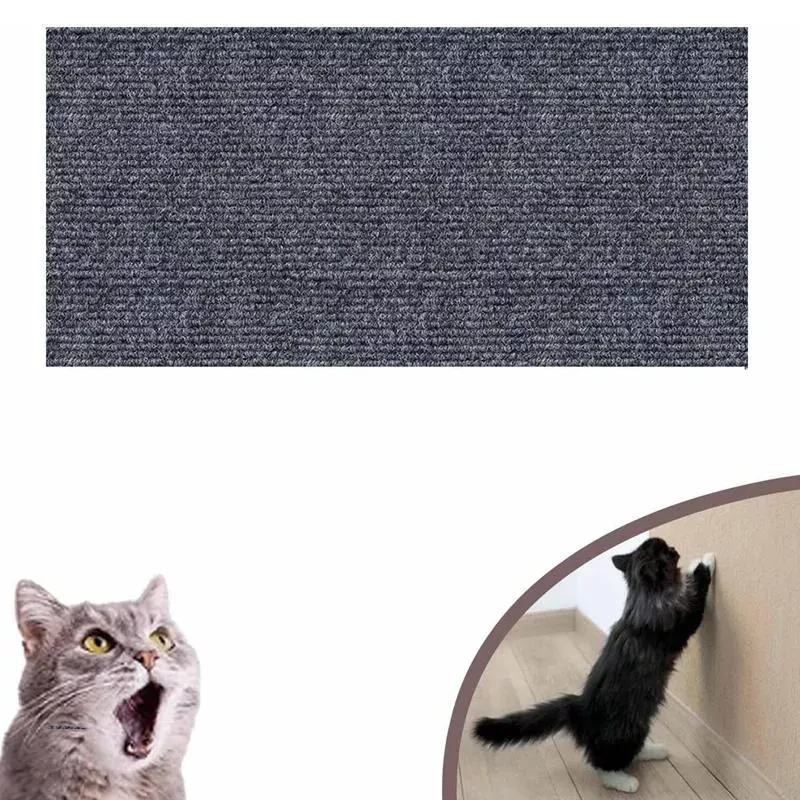 30 x 100 cm Úprava Samolepicí Kočičí Škrabací Rohož - DIY Kočičí Škrabadlo (Tmavě Šedé)