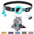 Barevný zvonkový střapec pro pet collar s Airtag trackerem (zelený)
