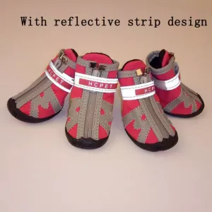 HCPET A1703 Pes Non-Slip Odolné Boty pro Štěňata Velikost 5 (Voděodolné Růžové)