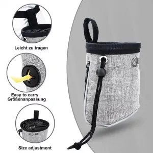 LDLC Outdoor Pet Snack Bag Oxford Cloth Reflective Dog Training Bag - Světle šedá