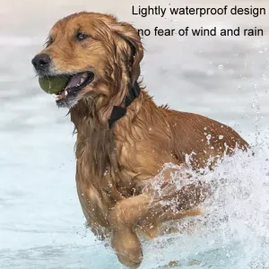 Mfi Certified Smart Pet Locator Ochranný Kryt Silikonový Obojek (Černý)