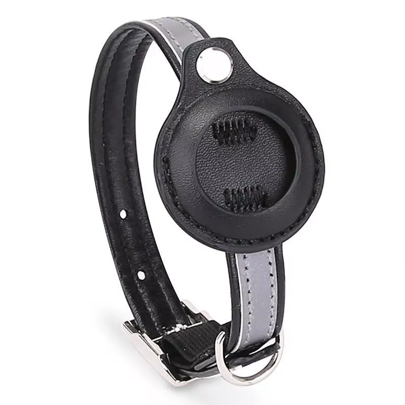 Ochranný obal na tracker Airtag pro PET PU obojek, velikost S (černý)