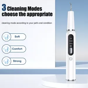 Pet Ultrasonic Teeth Cleaner - Elektrický čistič zubů pro psy - Odstraňovač zubního kamene (Bílý)