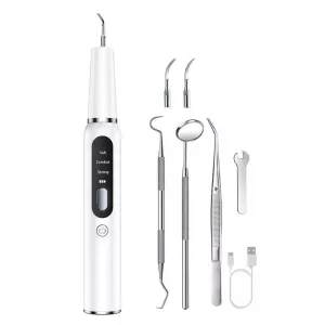 Pet Ultrasonic Teeth Cleaner - Elektrický čistič zubů pro psy - Odstraňovač zubního kamene (Bílý)
