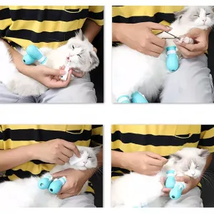 Chránič úst a nohou pro kočky Cat Space Hood, velký, růžový