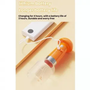 Elektronický čistič koupání pro domácí zvířata - Beauty Bubbler (oranžový)