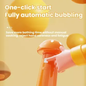 Elektronický čistič koupání pro domácí zvířata - Beauty Bubbler (oranžový)