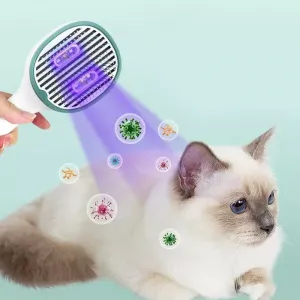 Hřeben pro odstranění chlupů Pets Floating – šedý (UV sterilizace)