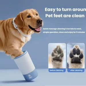 Pet Bath Cleaning Beauty Foot Wash Cup (Růžová Bílá)
