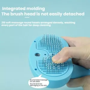 Pet Blue Light Antibacterial Spray Massage Knot Comb (Bílá)