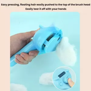 Pet Blue Light Antibacterial Spray Massage Knot Comb (Bílá)