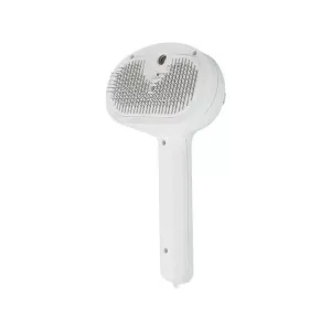 Pet Blue Light Antibacterial Spray Massage Knot Comb (Bílá)