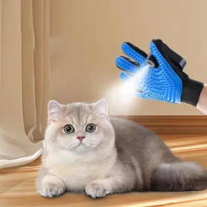 Rukavice pro koupání koček s rozprašovačem (černé)