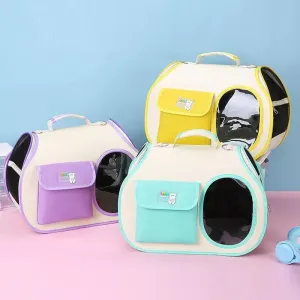 Taška pro domácí zvířata Crossbody Purple - přenosná pro psy a kočky