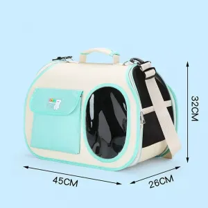 Taška pro domácí zvířata Crossbody Purple - přenosná pro psy a kočky