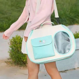 Taška pro domácí zvířata Crossbody Purple - přenosná pro psy a kočky