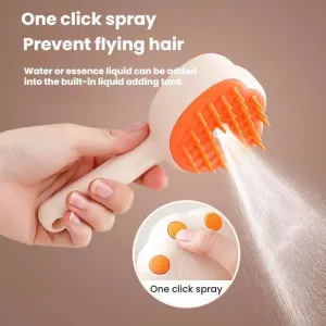 Účinný čisticí sprej a masážní hřeben pro domácí mazlíčky (zelený)