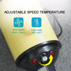 2100W Sušička psí srsti s plynulou regulací rychlosti a integrovaným vysavačem 220V EU (Pure Black)