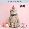 Anti-Lost Potisk Bow Pet Necklace s Klíčenkou pro AirTag (Oranžová)