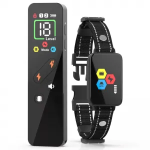 Color Screen Shock Collar - Vzdálené ovládání pro výcvik psů (1 set)