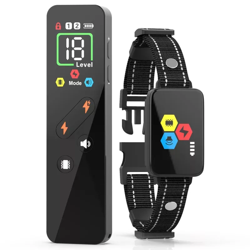 Color Screen Shock Collar - Vzdálené ovládání pro výcvik psů (1 set)