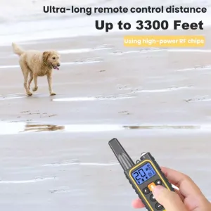 Ovládání psa na dálku se stimulátorem - černé, jedno na jedno