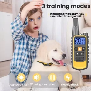 Ovládání psa na dálku se stimulátorem - černé, jedno na jedno