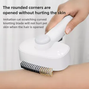 Pet Detangling Comb – Konečný nástroj pro úpravu srsti (Bílá Šedá)