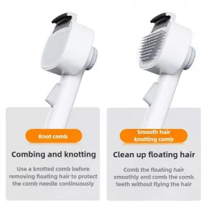 Pet Detangling Comb – Konečný nástroj pro úpravu srsti (Bílá Šedá)