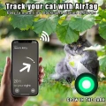 Silikonový obal pro AirTag Tracker - Malá květinová známka na obojek pro psy (fialová)