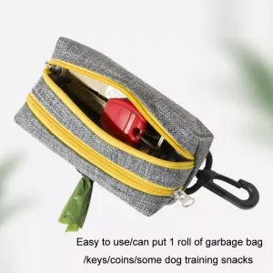 Taška na sběr psích exkrementů Outdoor (Šedozelená, Dvoucestný zip)
